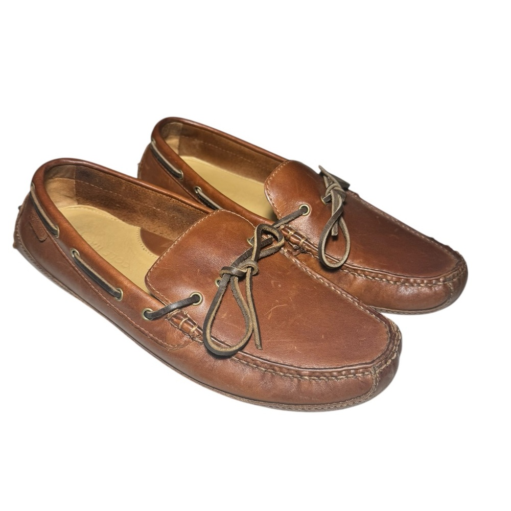 Men’s Cole Haan Gunnison Driver Brown Leather Loafers Size 8.5